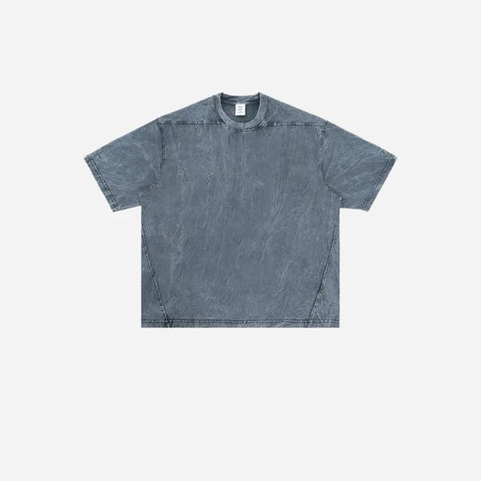 Gray Oversized Stone Washed Tee Hominus Denim