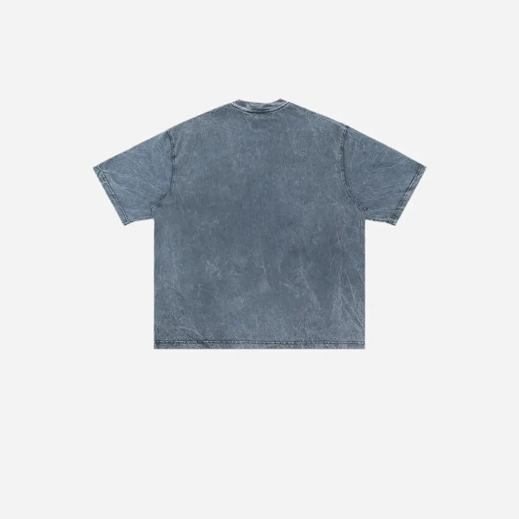 Gray Oversized Stone Washed Tee Hominus Denim
