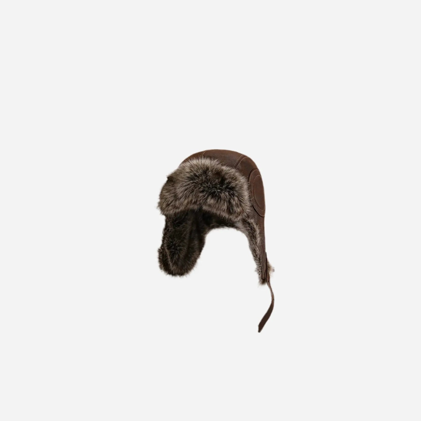 Grunge Faux Fur Chapka Trapper Hat Hominus Denim