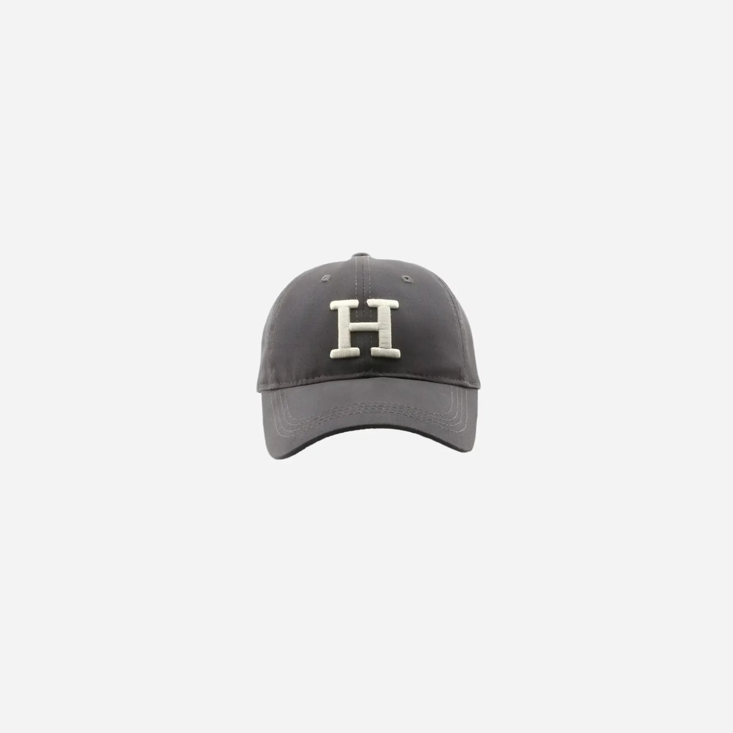H Letter Embroidered Baseball Cap Hominus Denim