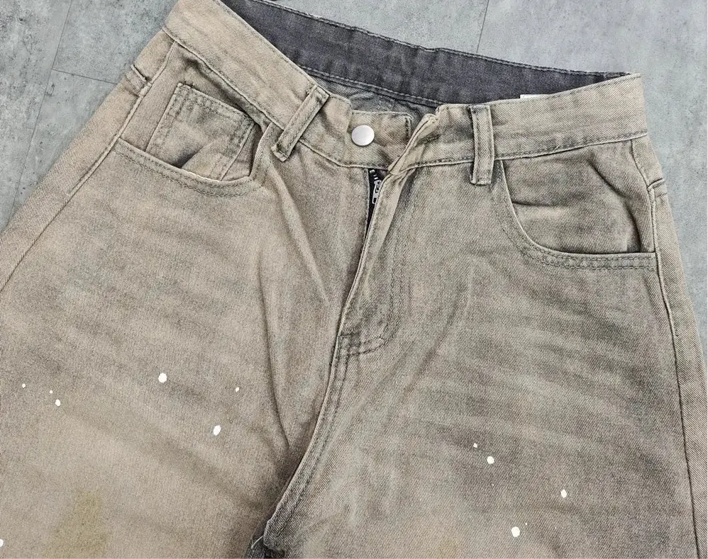 Heavy Washed Dirty Oversized Baggy Jeans Hominus Denim