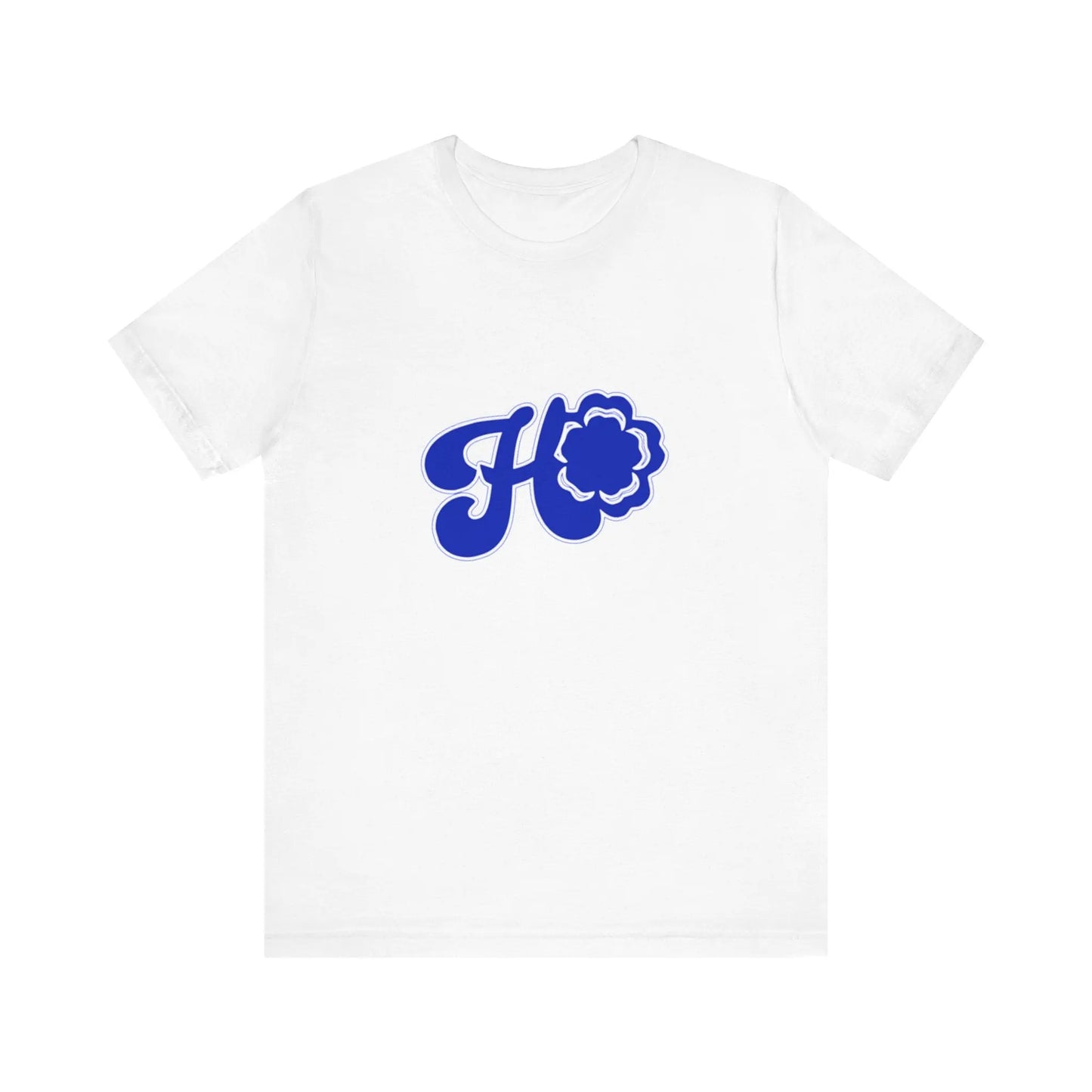 Hominus Denim Blue Y2K Logo Tee Printify