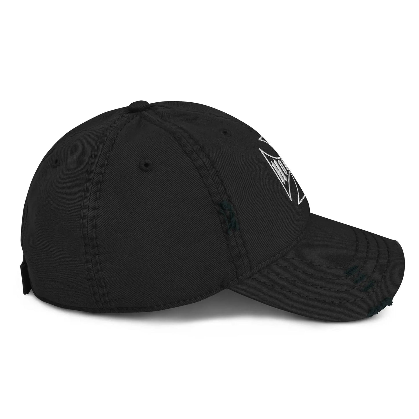 Hominus Denim Cross Logo Distressed Cap Hominus Denim
