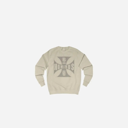 Hominus Denim Cross Logo Faded Sweatshirt Printify