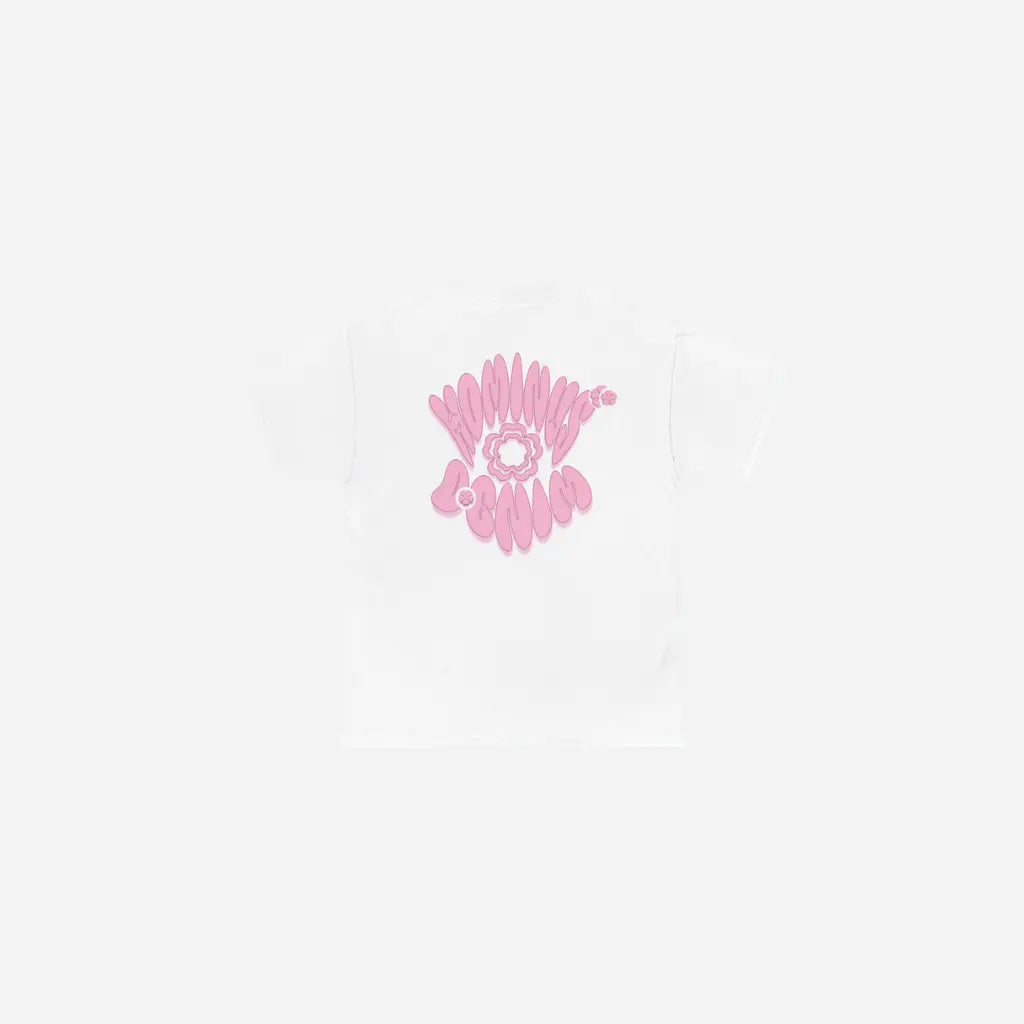Hominus Denim Flower Y2K Logo Tee 2 Printify