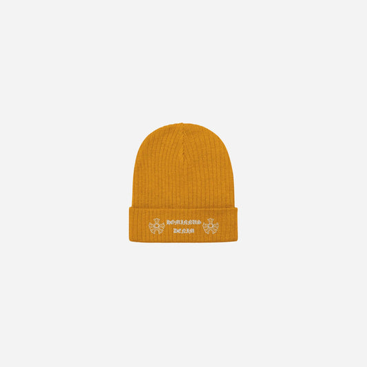 Hominus Denim Gothic Logo Knit Beanie Hominus Denim