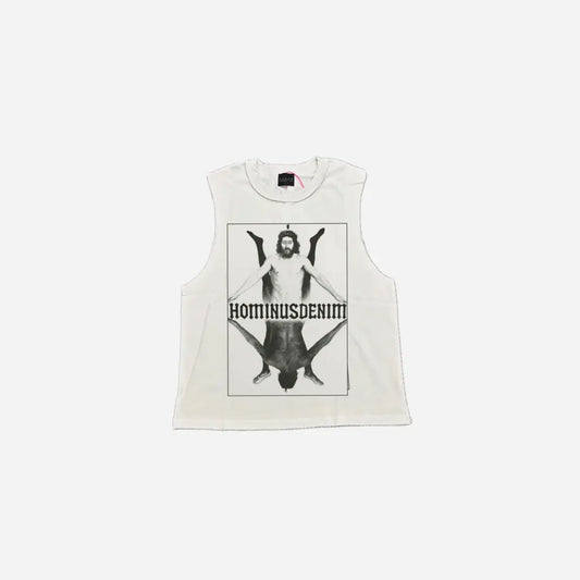 Hominus Denim Gothic Printed Tank Top Hominus Denim