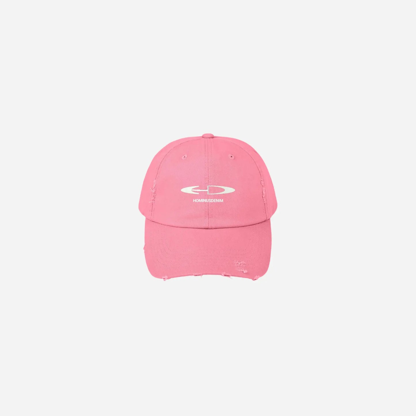 Hominus Denim Logo Distressed Cap Printify