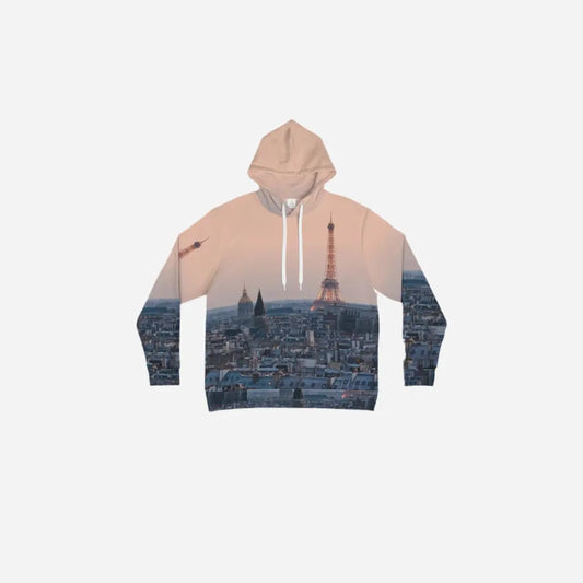 Hominus Denim Paris Printed Hoodie Printify