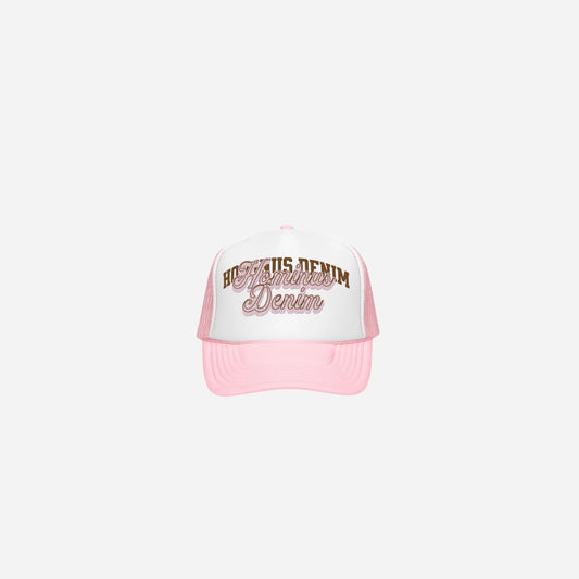 Hominus Denim Pink Foam Trucker Cap Hominus Denim
