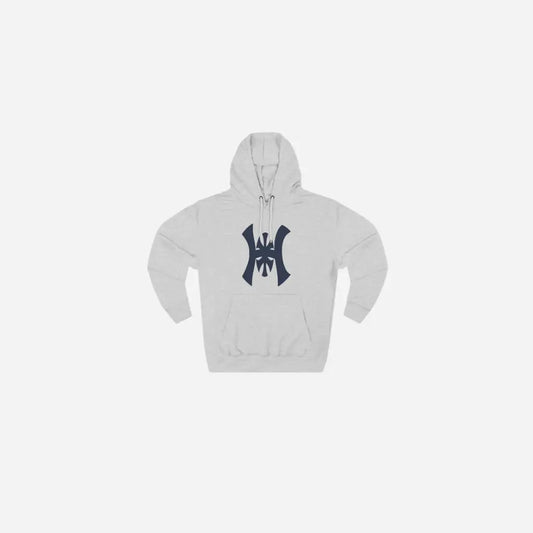 Hominus Denim Sports Logo Casual Hoodie Printify