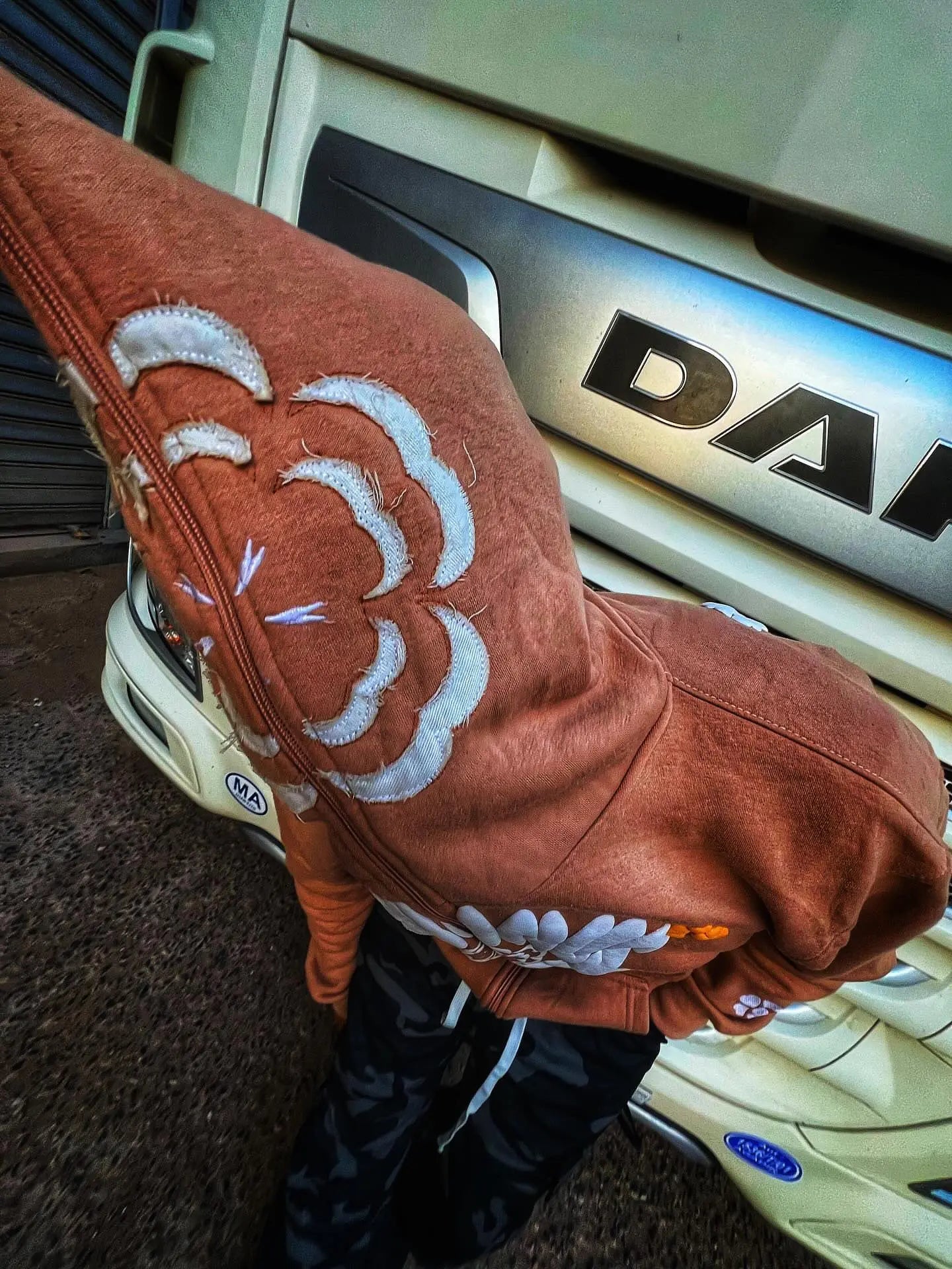 Hominus Denim Y2K Logo Zip Hoodie Hominus Denim