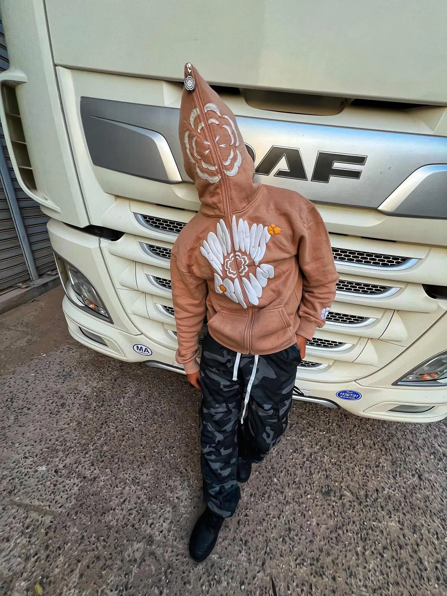 Hominus Denim Y2K Logo Zip Hoodie Hominus Denim