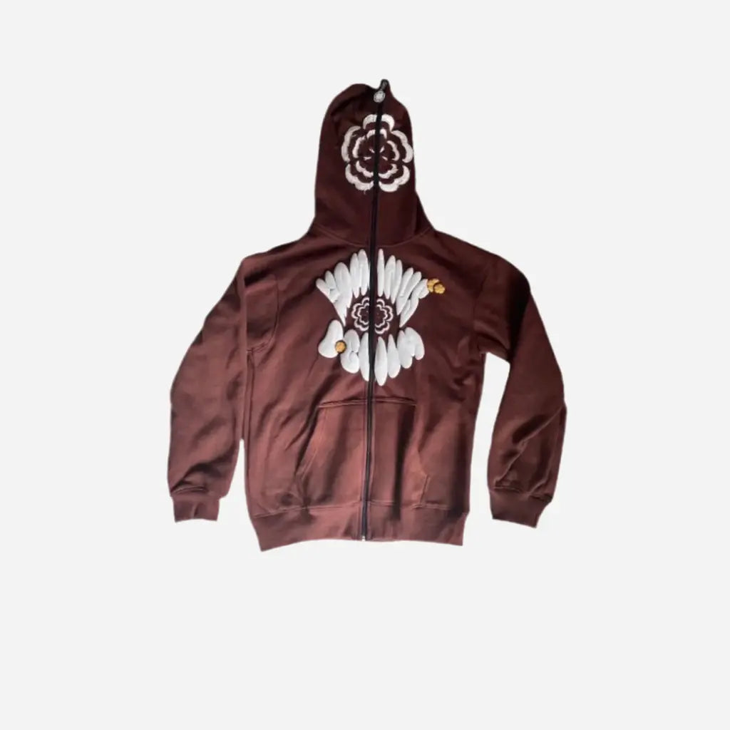 Hominus Denim Y2K Logo Zip Hoodie Hominus Denim