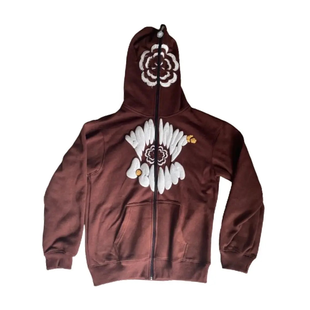 Hominus Denim Y2K Logo Zip Hoodie - Hominus Denim