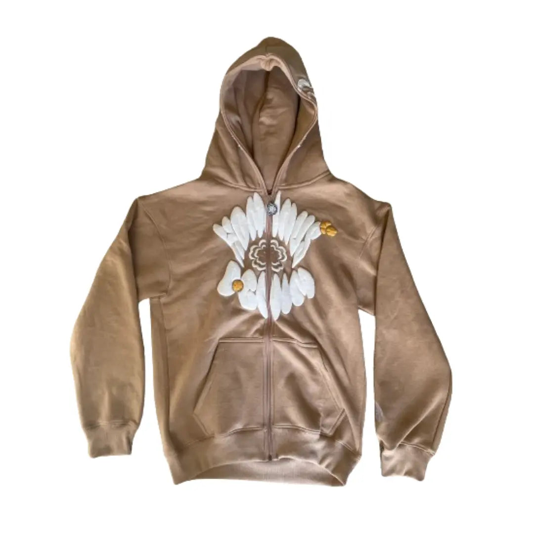 Hominus Denim Y2K Logo Zip Hoodie - Hominus Denim
