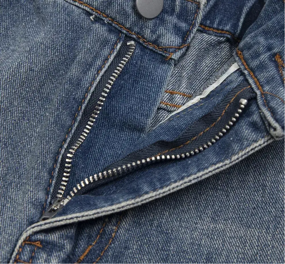 Blue Washed Ripped Distressed Denim Short/Jort Hominus Denim