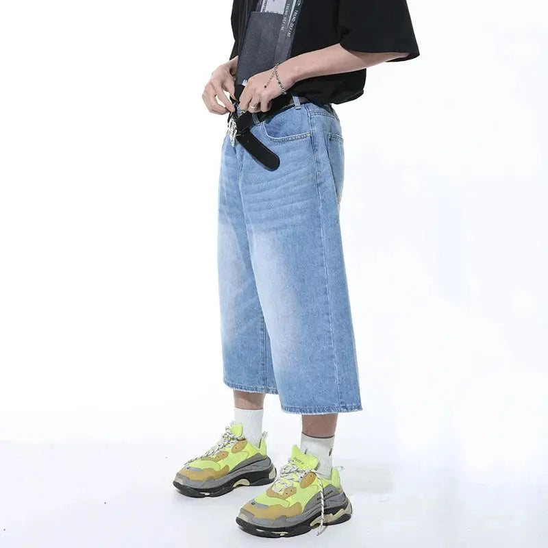 Casual Essential Wide Leg Jean Short/Jort - Hominus Denim