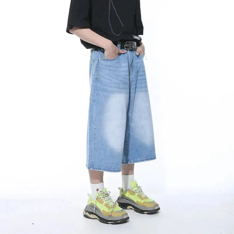 Casual Essential Wide Leg Jean Short/Jort - Hominus Denim