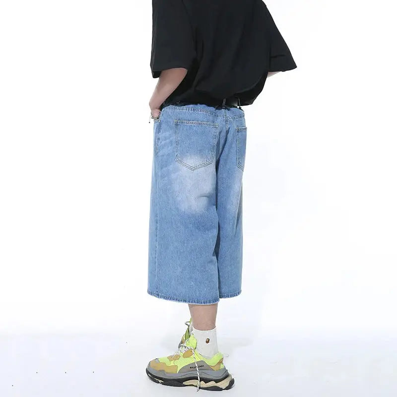 Casual Essential Wide Leg Jean Short/Jort - Hominus Denim