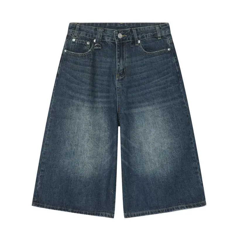 Jort Washed Jean Wide Leg Short - Hominus Denim