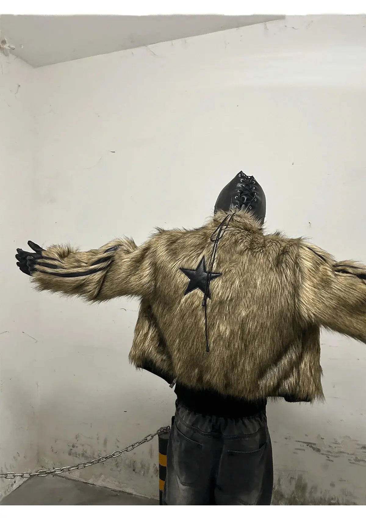 Mauroicardi Autumn Winter Short Cool Thick Warm Reversible Faux Fur Coat Men Zipper Luxury Designer Clothes Fluffy Jacket 2025 Hominus Denim