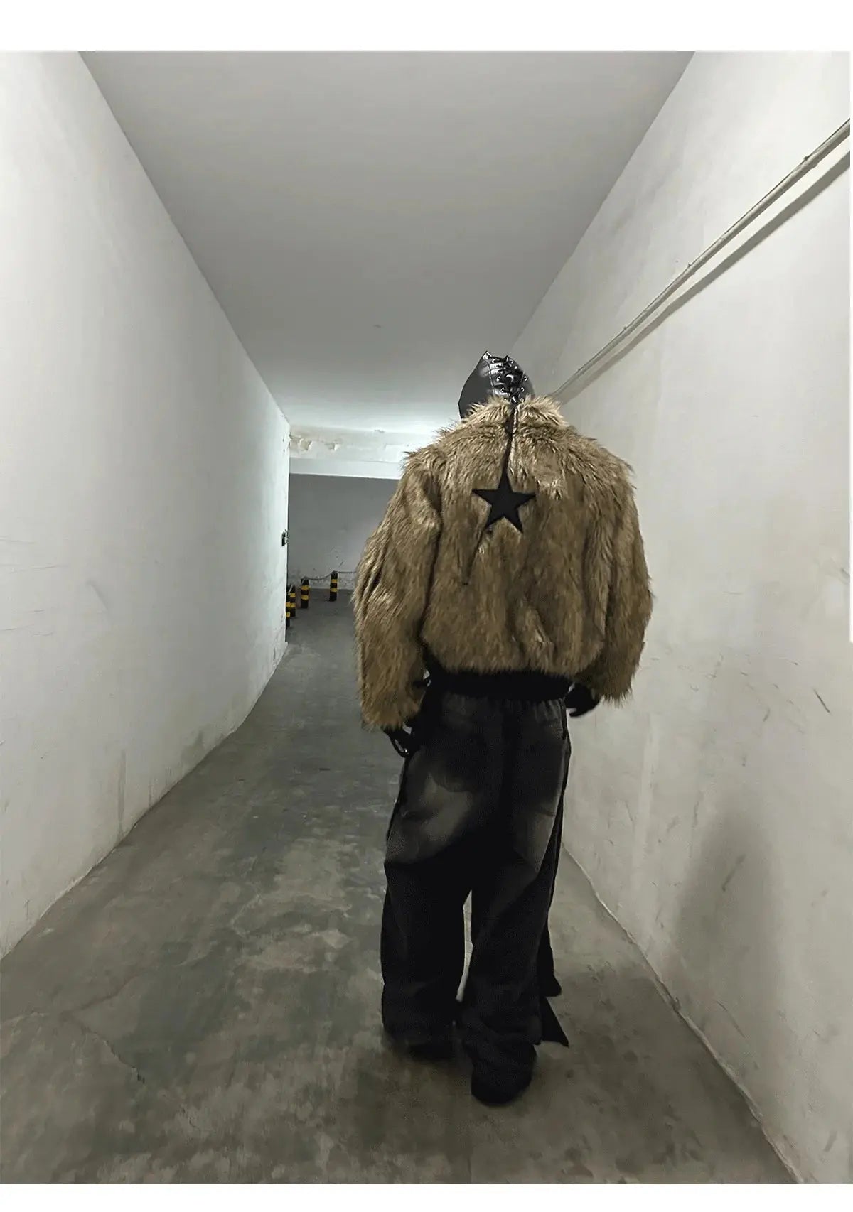 Mauroicardi Autumn Winter Short Cool Thick Warm Reversible Faux Fur Coat Men Zipper Luxury Designer Clothes Fluffy Jacket 2025 Hominus Denim