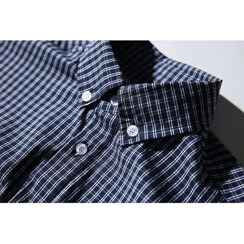 Men Summer Fashion Japan Korean Streetwear Loose Casual Oversize Short Sleeve Plaid Shirts Cityboy Outdoor Cargo Shirts Blouses Hominus Denim