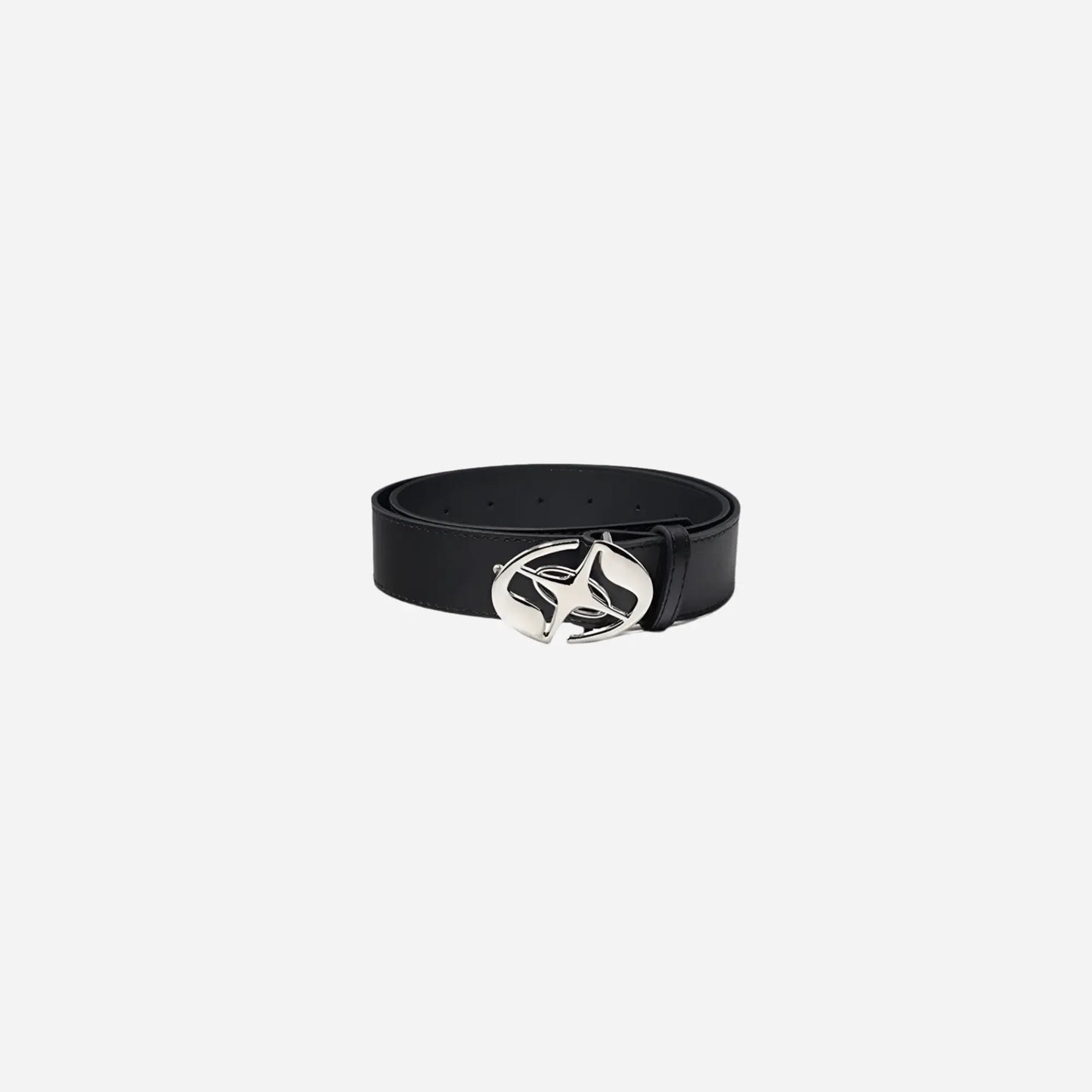 Metal Star Buckle Leather Belt Hominus Denim