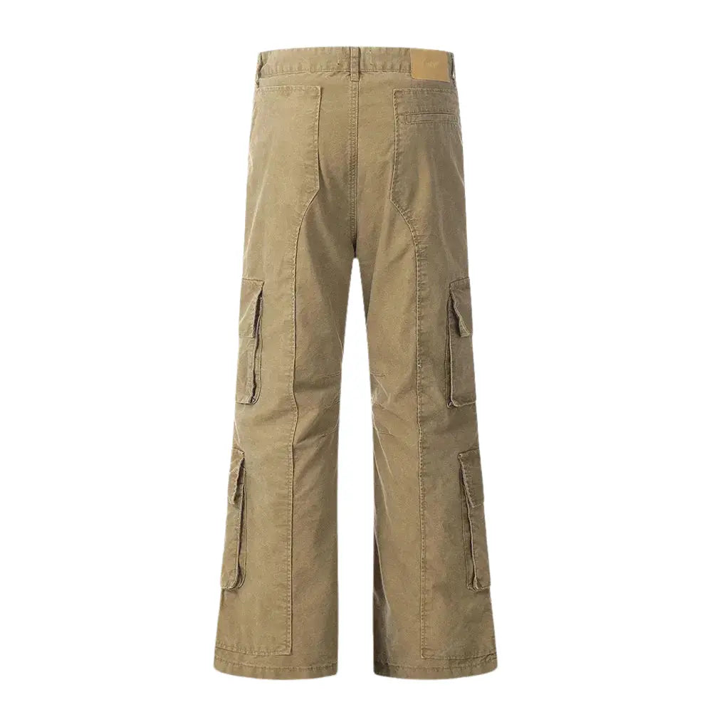 Multi-Pockets Cargo Carpenter Wide Leg Pant Hominus Denim