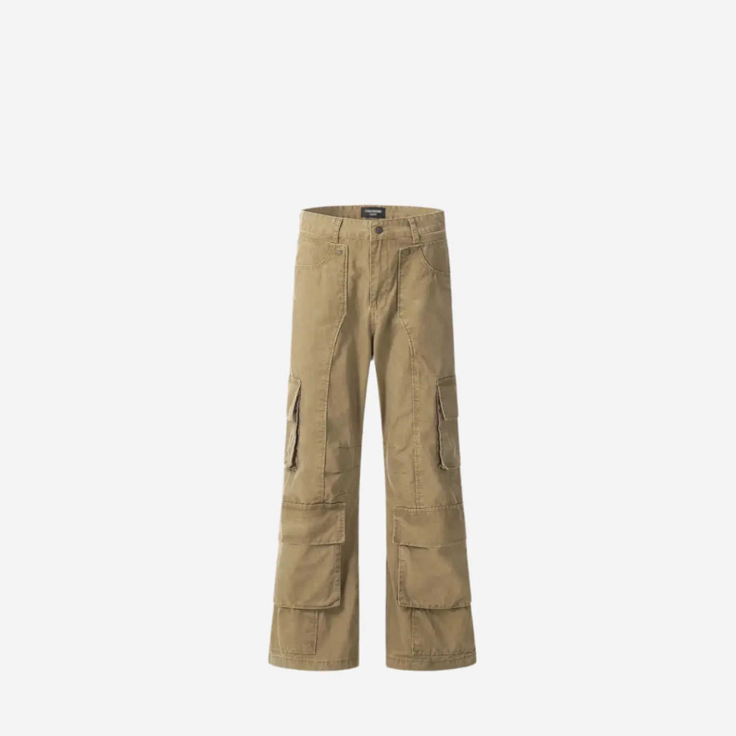 Multi-Pockets Cargo Carpenter Wide Leg Pant Hominus Denim