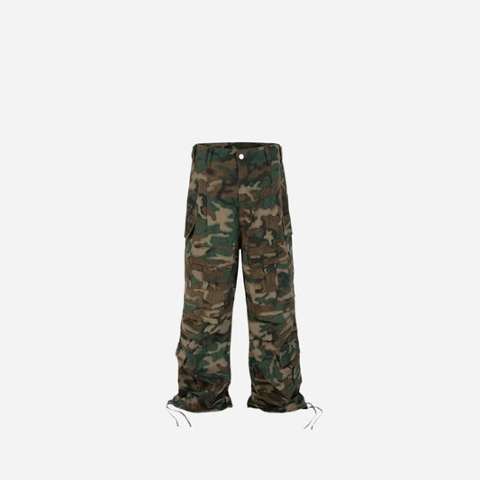 Multi-pockets Camouflage Baggy Cargo Pants Hominus Denim