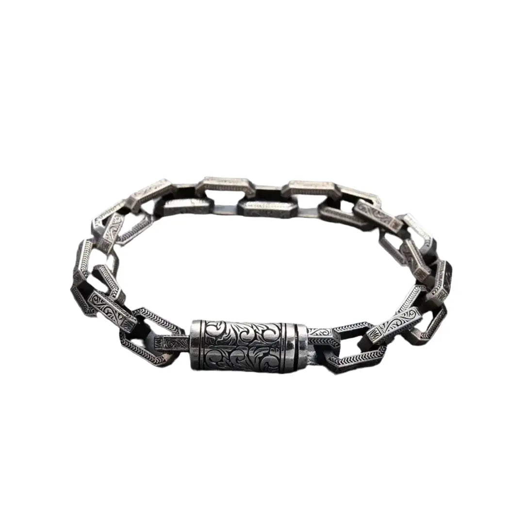 New Rattan Grass Pattern Bracelet Creative Design Personalized Retro Handmade Men's Bracelets Fashion Women Jewelry Hominus Denim