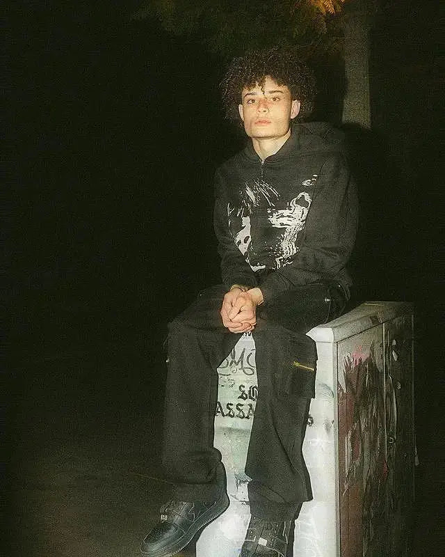 New black loose zipper hoodie men American cross head print street Harajuku oversized sweatshirt Y2K punk Japanese couple jacket Hominus Denim