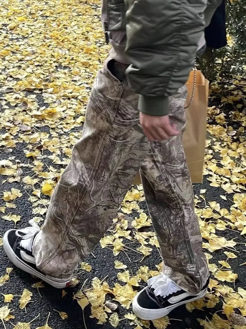 Oversized Camo Wide Leg Cargo Pant Hominus Denim