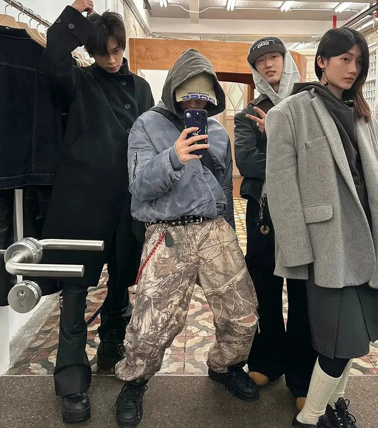 Oversized Camo Wide Leg Cargo Pant Hominus Denim