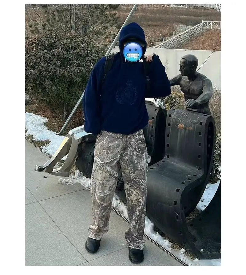 Oversized Camo Wide Leg Cargo Pant Hominus Denim