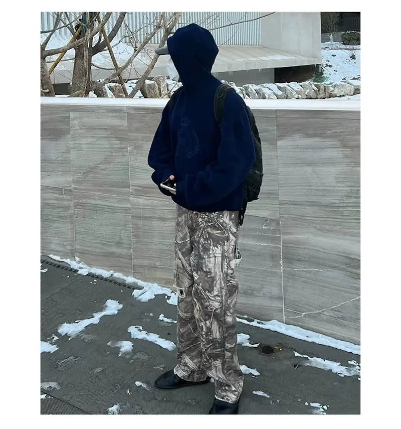 Oversized Camo Wide Leg Cargo Pant Hominus Denim