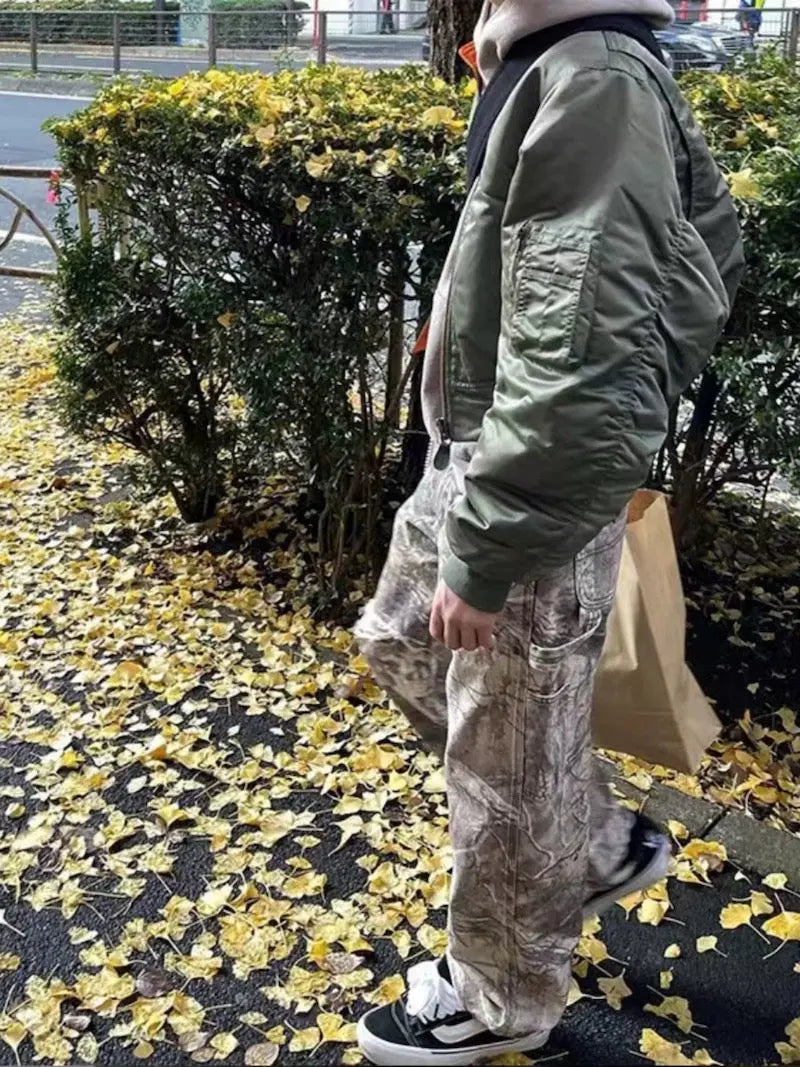 Oversized Camo Wide Leg Cargo Pant Hominus Denim