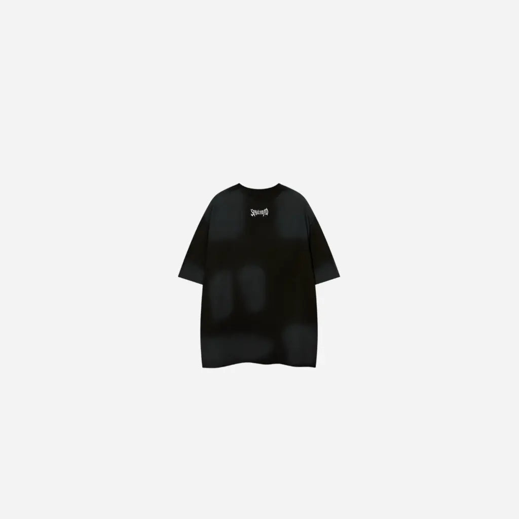 Oversized Gothic Letter Embroidery Grunge Tee Hominus Denim