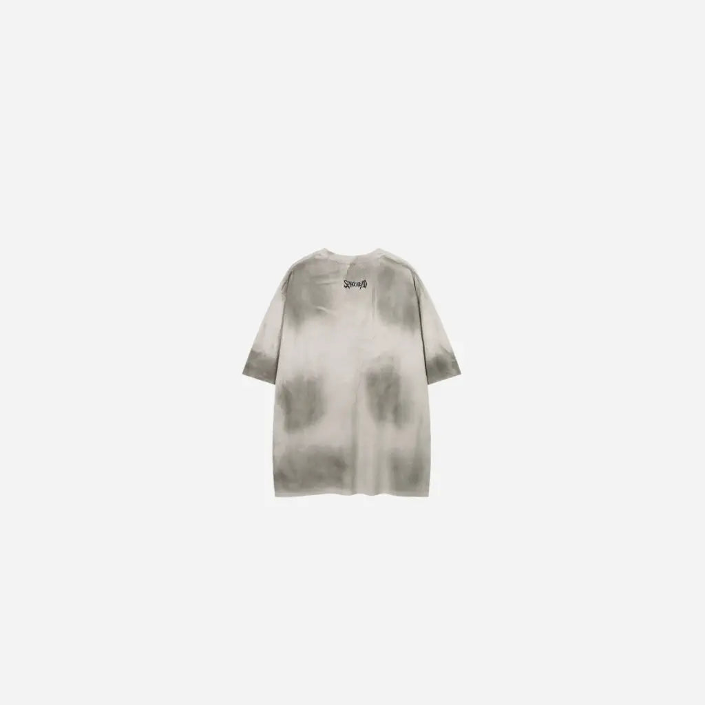Oversized Gothic Letter Embroidery Grunge Tee Hominus Denim