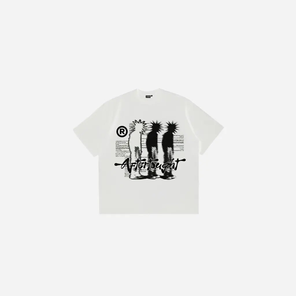 Oversized Graphic Printed Shadow Y2k Tee Hominus Denim
