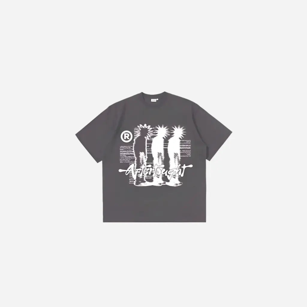 Oversized Graphic Printed Shadow Y2k Tee Hominus Denim