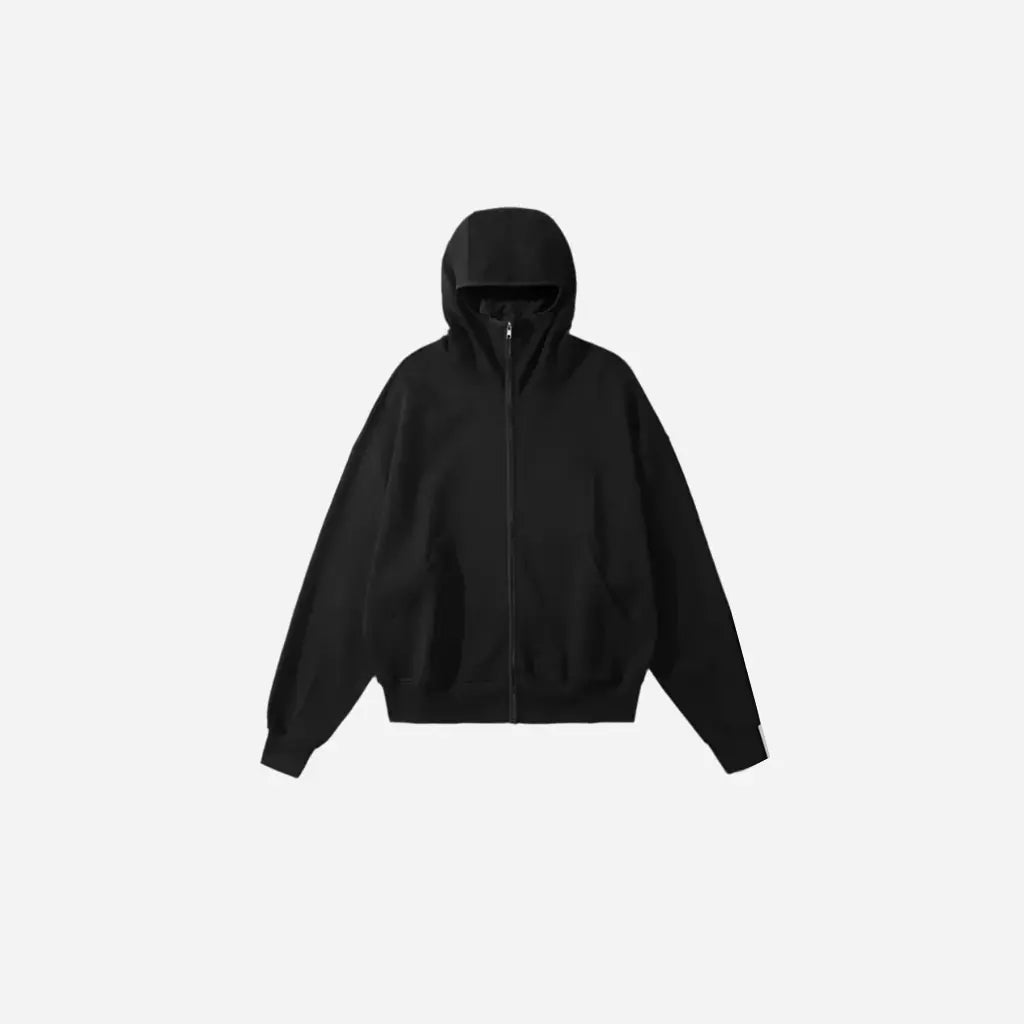 Oversized Retro Warmer Zip Hoodie Hominus Denim