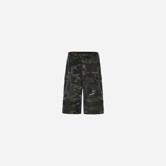 Oversized Retro Washed Camouflage Baggy Jort Hominus Denim