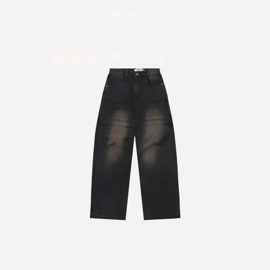 PFNW American Tide Denim Machete Pants High Street Niche Design Washed Vintage Jeans 2025 New Spring Fashion Trousers 28W6103 Hominus Denim