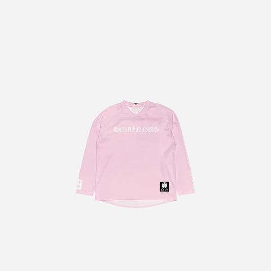 Pink Gothic Letter Long Sleeves Jersey Hominus Denim