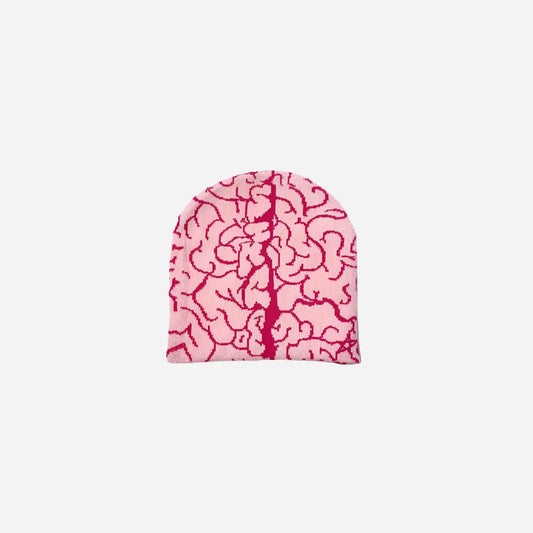 Pink Y2K Brain Beanie Hominus Denim