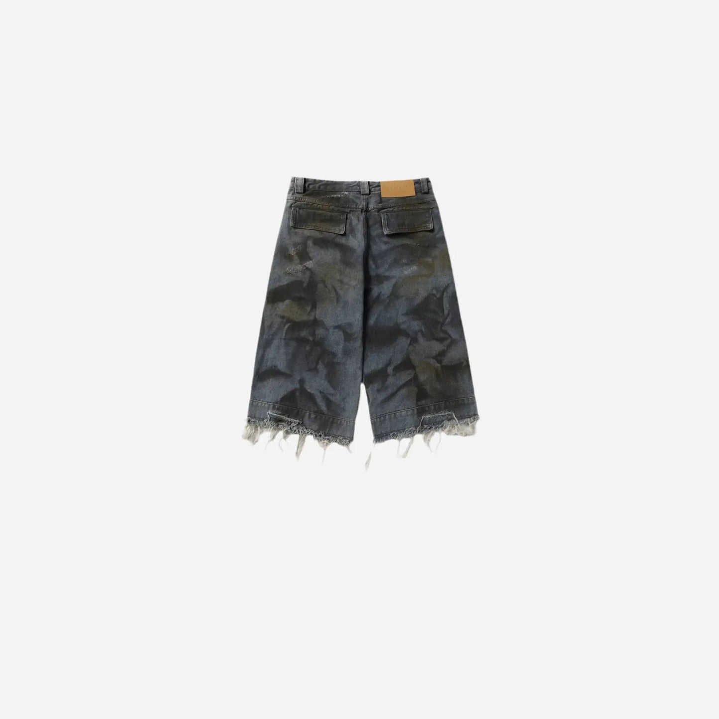 Raw Edge Ripped Denim Short Hominus Denim