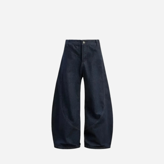 Raw Selvedge Denim Style Baggy Jeans Hominus Denim